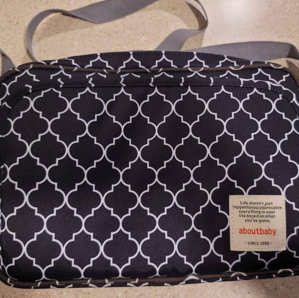 Baby diaper bag for travel - crossbody bag